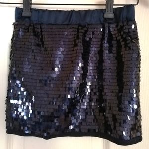 Joe Fresh Sequin Skirt, Size 6, Blue, NWOT